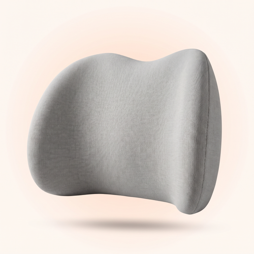 Coussin dos Nuvelis en mousse à mémoire de forme, coloris gris