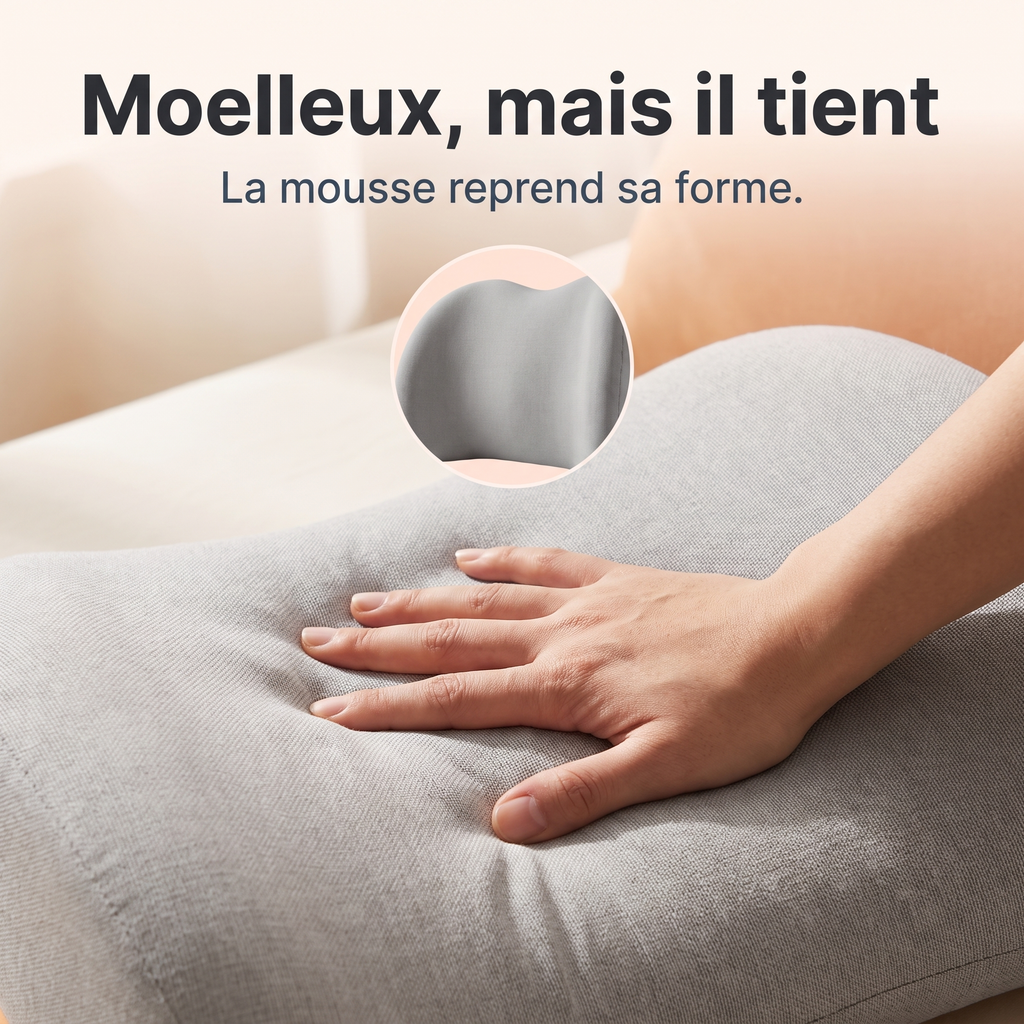 Moelleux, la mousse reprend sa forme