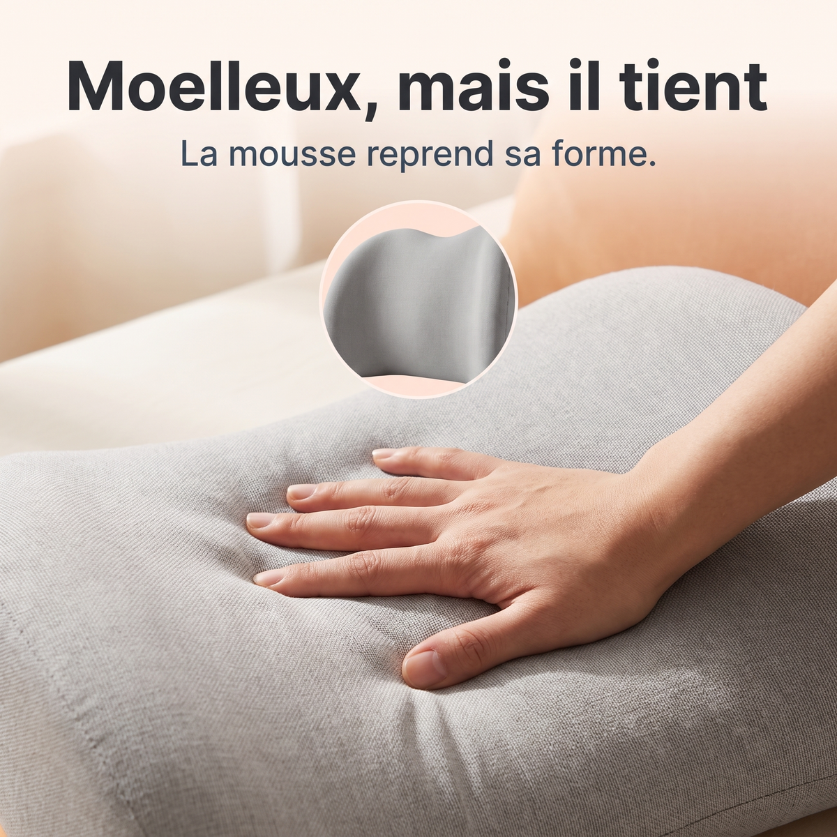 Moelleux, la mousse reprend sa forme